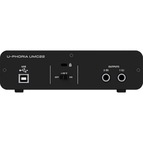 Behringer UMC22 Audiophile 2x2, interfaz de audio USB de 48 kHz con preamplificador de micrófono Midas | Para grabar micrófonos e instrumentos - imagen 3