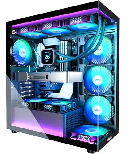 Caja PC ATX MUSETEX K2, 7 Ventiladores ARGB, USB-C, Cristal Templado - imagen 2