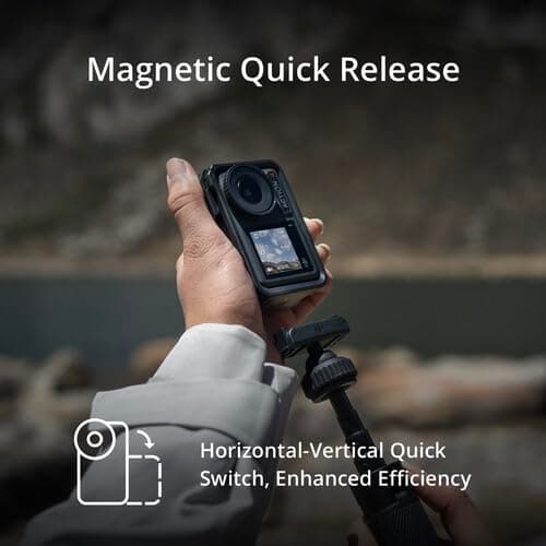 Combo estándar de cámara DJI Osmo Action 4: cámara de acción impermeable con video 4K UHD, sensor de 1/1.3", estabilización, pantallas duales, para vlogging, viajes y deportes + tarjeta de 32 GB y kit de accesorios de 50 piezas - imagen 4