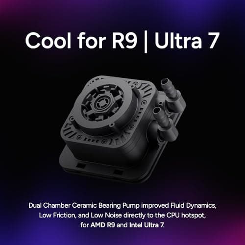 Cooler Master Elite Liquid 240 CPU AIO Cooler - Radiador de 240 mm, 2 ventiladores ARGB PWM, diseño de bomba de doble cámara, refrigeración ultrasilenciosa de alto rendimiento, AMD AM5/AM4 e Intel LGA 1851/1700, negro - imagen 4