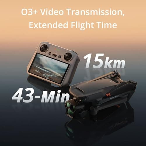 DJI Mavic 3 Pro con RC, Drone insignia de triple cámara con cámara 4/3 CMOS Hasselblad 4K, tiempo de vuelo de 43 minutos, transmisión de video HD de 15 km, compatible con identificación remota FAA, para adultos, negro - imagen 4