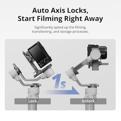 DJI RS 4 Mini, Estabilizador de cardán para cámaras Canon/Sony/Panasonic/Nikon/Fujifilm, Bloqueos automáticos de eje, Carga útil de 2 kg/4,4 libras, Seguimiento inteligente, Cardán de cámara, Estabilizador de cámara, Disparo vertical nativo - imagen 3