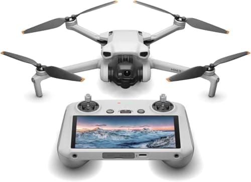 Drone DJI Mini 3 con kit de control remoto de pantalla DJI RC Paquete de drone con cámara, con SD de 128 GB, lector de tarjetas USB 3.0, plataforma de aterrizaje, mochila, luces estroboscópicas y más - imagen 4