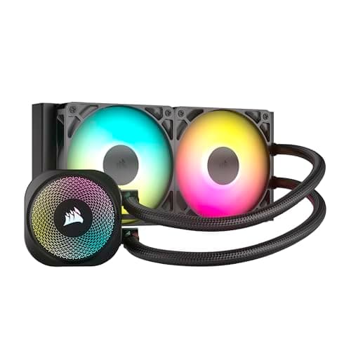Enfriador líquido de CPU CORSAIR Nautilus 240 RS ARGB - AIO de 240 mm - Silencioso - Conexión directa a la placa base - Conexión en cadena - Intel LGA 1851/1700, AMD AM5/AM4 - 2 ventiladores RS120 ARGB incluidos - Negro - imagen 2