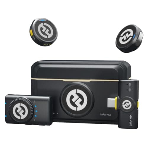 Hollyland Lark M2 Micrófono Inalámbrico para iPhone/Cámara/Android/PC, Audio de Alta Fidelidad 48kHz/24-bit, Alcance 300m, Cancelación de Ruido, Uso 40h, YouTube, Vlog, Streaming (Negro, con Cámara RX + USB-C RX) - imagen 2
