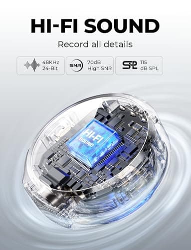 Hollyland Lark M2 Micrófono Inalámbrico para iPhone/Cámara/Android/PC, Audio de Alta Fidelidad 48kHz/24-bit, Alcance 300m, Cancelación de Ruido, Uso 40h, YouTube, Vlog, Streaming (Negro, con Cámara RX + USB-C RX) - imagen 3
