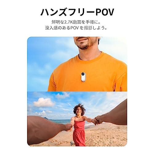Insta360 GO 3 64GB – Cámara Vlogging para Creadores, Vloggers, Mini Cámara de Acción con Pantalla Táctil Flip, Ligera y Portátil, POV Manos Libres, Montaje en Cualquier Lugar, Estabilización, Vista Previa Remota, Resistente al Agua - imagen 4