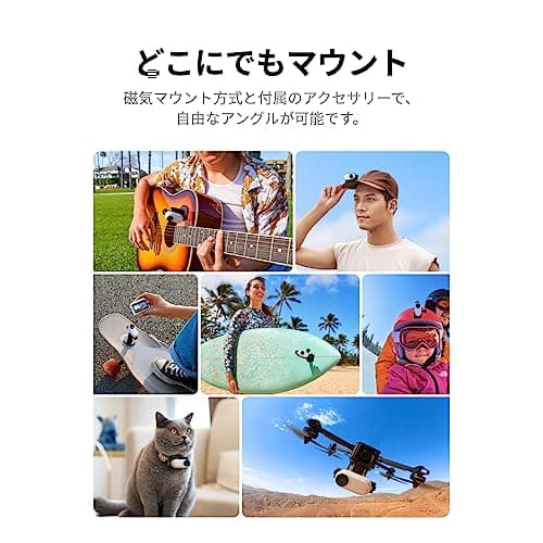 Insta360 GO 3 64GB – Cámara Vlogging para Creadores, Vloggers, Mini Cámara de Acción con Pantalla Táctil Flip, Ligera y Portátil, POV Manos Libres, Montaje en Cualquier Lugar, Estabilización, Vista Previa Remota, Resistente al Agua - imagen 5