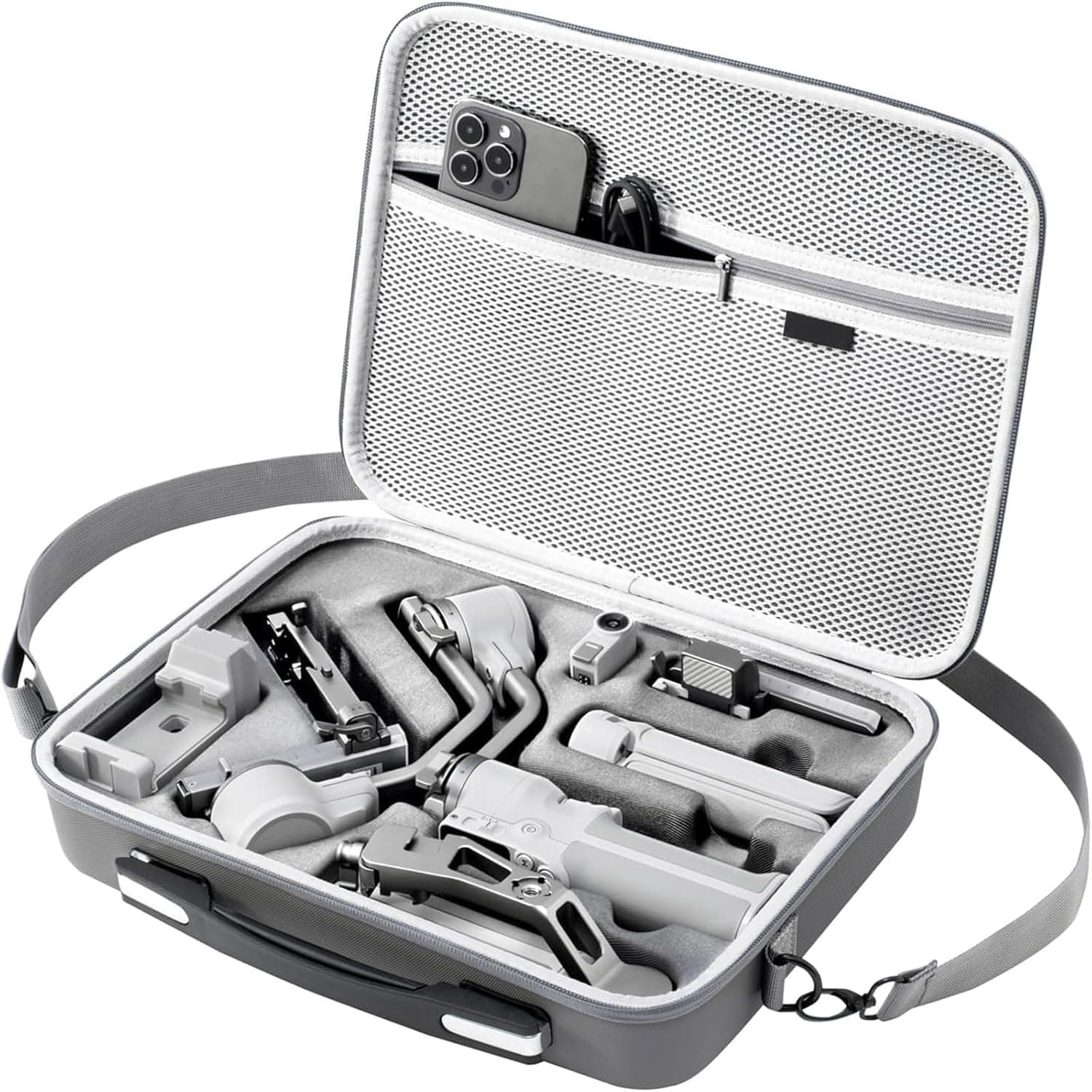 Mini estuche de transporte RS 4, estuche de almacenamiento portátil de cuero PU, bolso de hombro de viaje para DJI Ronin RS4 Mini estabilizador de cardán y accesorios - imagen 1