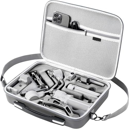 Mini estuche de transporte RS 4, estuche de almacenamiento portátil de cuero PU, bolso de hombro de viaje para DJI Ronin RS4 Mini estabilizador de cardán y accesorios - imagen 2