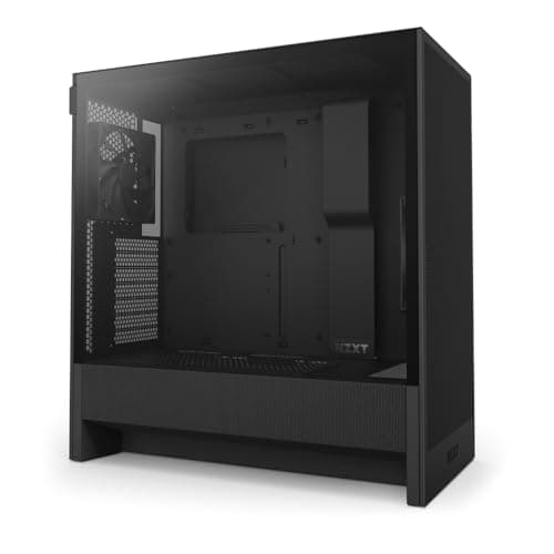 NZXT H5 Flow 2024 - Caja compacta para PC Gaming ATX Mid-Tower - Alto flujo de aire - 2 ventiladores de 120 mm incluidos - Soporte para radiador frontal de 360 ​​mm y superior de 240 mm - Sistema de gestión de cables - Vidrio templado - Negro - imagen 2