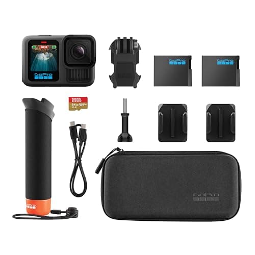 Paquete de accesorios GoPro HERO13 Black: incluye el controlador, 2 baterías Enduro, 2 soportes adhesivos curvos, tarjeta microSD SanDisk de 64 GB y estuche de transporte - imagen 3