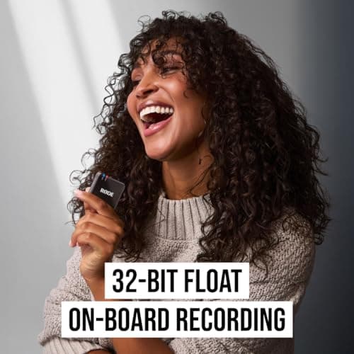 RØDE Wireless GO III (Gen 3) – Micrófono inalámbrico compacto – Audio prístino, grabación flotante de 32 bits, control automático de nivel, para teléfonos, cámaras y computadoras (negro) - imagen 4