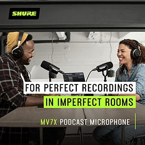 Shure MV7X XLR Micrófono dinámico - Micrófono cardioide con aislamiento de voz para podcasting, grabación y transmisión de voz, totalmente metálico, negro - imagen 5