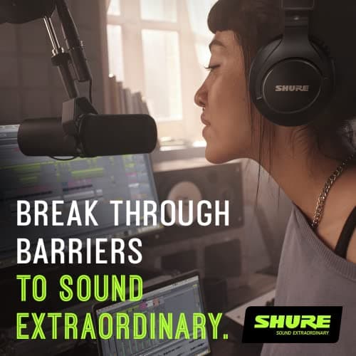 Shure SM7B Micrófono dinámico de estudio - Micrófono XLR para podcasting, streaming, grabación y radiodifusión vocal, amplio rango de frecuencia, audio suave y cálido, parabrisas desmontable, negro - imagen 4