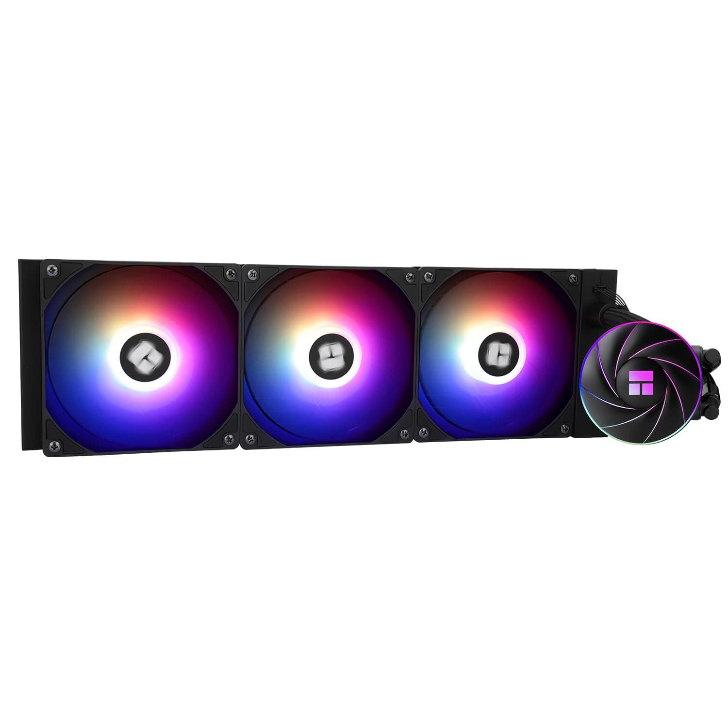 Thermalright Aqua Elite 360 ​​ARGB Enfriador líquido de CPU, tamaño de fila de enfriamiento 360 AIO, 3 ventiladores PWM de 120 mm, enfriador de CPU de computadora, para AMD:AM4/AM5, Intel LGA1851/1150/1151/1200/2011/1700 - imagen 1