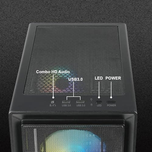 Torre ATX AZZA CSAZ-370 Gaming Cristal Templado - imagen 4