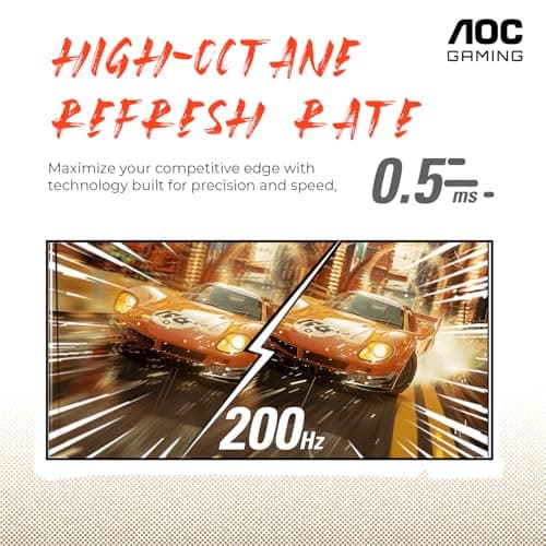 AOC C27G4H2 Monitor de juegos curvo de 27", FHD 1920x1080, 1500R, frecuencia de actualización de 200 Hz, tiempo de respuesta de 0,3 ms, altura ajustable, negro, compatible con conmutador Xbox PS5 - imagen 4