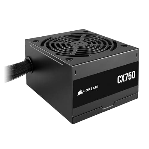 CORSAIR CX750 80 Plus Bronze Fuente de alimentación ATX no modular de bajo ruido de 750 vatios - NA - Negro - imagen 2