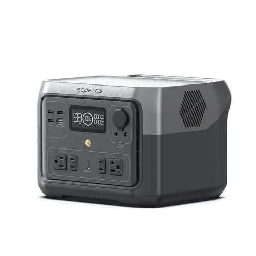 EF ECOFLOW Central eléctrica portátil River 2 Max 500, batería LiFePO4 de 499 Wh/carga rápida de 1 hora, generador solar de salida de hasta 1000 W (panel solar opcional) para camping al aire libre/caravanas/uso doméstico - imagen 2