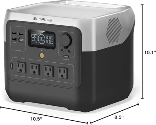 EF ECOFLOW Estación de energía portátil RIVER 2 Pro, batería LiFePO4 de 768 Wh, carga rápida de 70 minutos, 4 tomas de CA de 800 W (X-Boost 1600 W), generador solar para acampar al aire libre/casas rodantes/uso doméstico negro - imagen 4