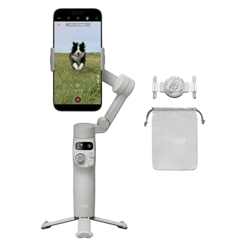 Estabilizador de cardán DJI Osmo Mobile 7 para iPhone, Android, trípode incorporado, estabilizador portátil para iPhone, palo selfie, cardán para teléfono de 3 ejes, ActiveTrack 7.0, edición con un solo toque, uso de 10 horas, carga de teléfono - imagen 2