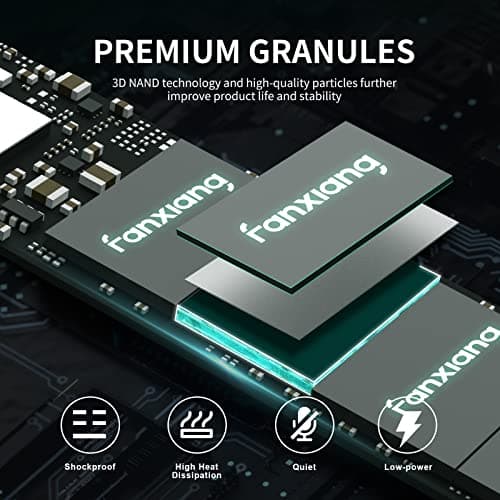 fanxiang S500 Pro 256 GB NVMe SSD M.2 PCIe Gen3x4 2280 Unidad de estado sólido interna, caché SLC 3D NAND TLC, hasta 3000 MB/s, compatible con computadoras portátiles y de escritorio (negro) - imagen 4