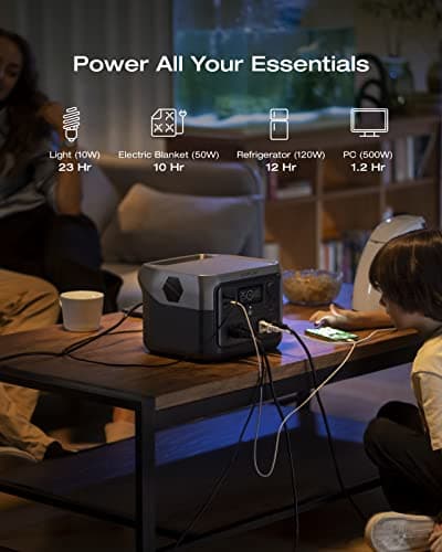 Generador solar EF ECOFLOW RIVER 2 Pro Estación de energía portátil de 768 Wh y batería LiFePO4 de panel solar portátil de 160 W, 70 minutos de carga completa, 4 × CA, para camping, vehículos recreativos, respaldo en el hogar - imagen 4
