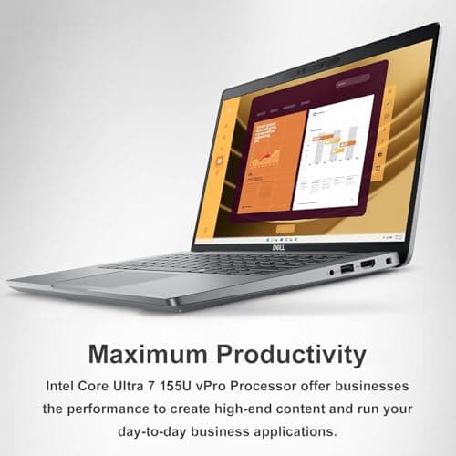 Laptop empresarial Dell Latitude 5450 (14" FHD, Intel 12-Core Ultra 7 155U, 32GB DDR5 RAM, 1TB SSD), KB retroiluminado, cámara web de 1080p, 2x Thunderbolt 4, Ethernet, HDMI, Win 11 Pro, premium duradero para el trabajo - imagen 4