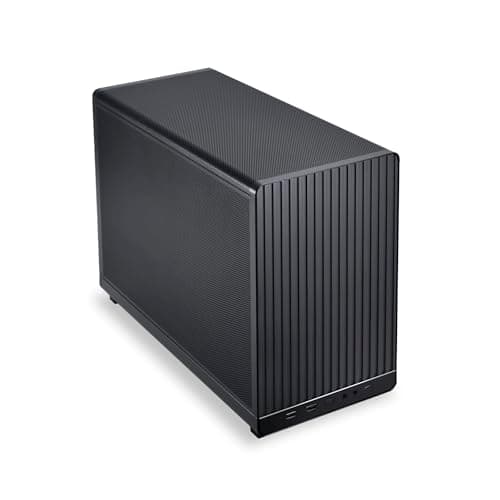 Lian Li A3-mATX-26.3L Chasis con factor de forma micro-Instalación de fuente de alimentación flexible-No incluye ventiladores-Soporta diseño de modularidad AIO de 360 ​​mm-Para placa base M-ATX e ITX-Colaboración DAN-Negro (?A3X.US) - imagen 2