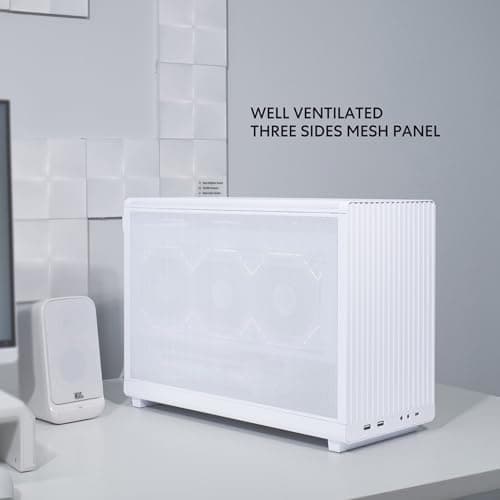 Lian Li A3-mATX-26.3L Chasis con factor de forma micro-Instalación de fuente de alimentación flexible-No incluye ventiladores-Soporta diseño de modularidad AIO de 360 ​​mm-Para placa base M-ATX e ITX-Colaboración DAN-Negro (?A3X.US) - imagen 5