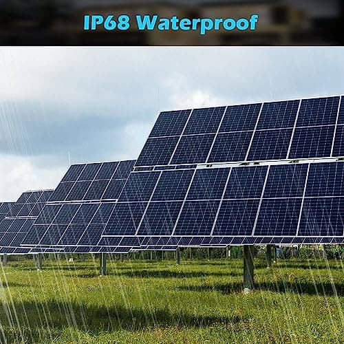 SUNGOLDPOWER Panel solar de 550 W, 4 unidades, monocristalino, alta eficiencia, IP68 resistente al agua para cargar batería de 12 V/24 V/36 V/48 V en techo, patio, granja, marino, sistema de red de encendido/apagado UL61730 (total 2200 W) - imagen 5