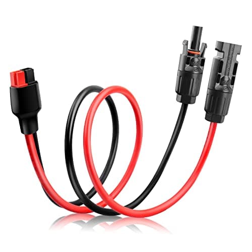 Kit de conector de cable de panel solar de 10 AWG, compatible con conector solar y conector Anderson para RV, Goal Zero Yeti, estación de energía de generador solar portátil Renogy (1.6 pies) - imagen 2