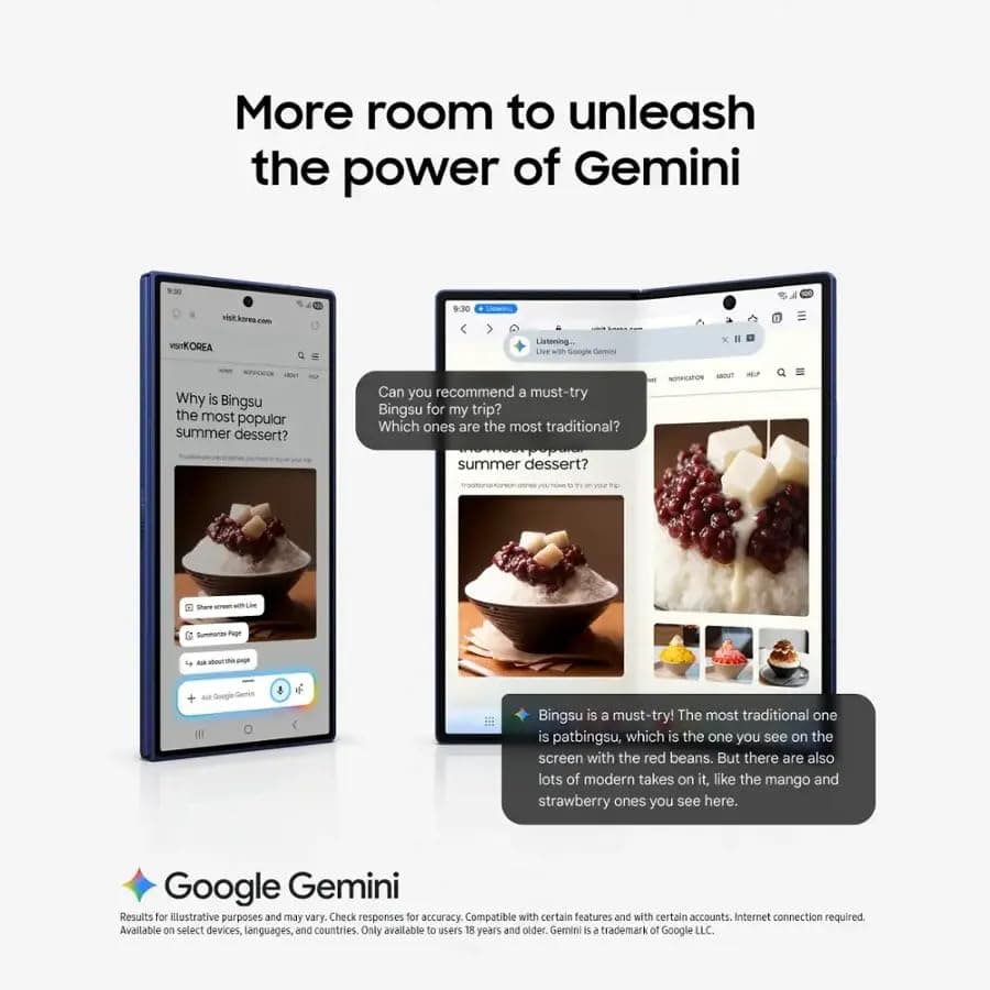 Teléfono celular Samsung Galaxy Z Fold7, teléfono inteligente con IA de 512 GB, Android desbloqueado, ediciones de fotos con IA, pantalla grande, batería de larga duración, 2025, garantía del fabricante de 1 año en EE. UU., JetBlack - imagen 5