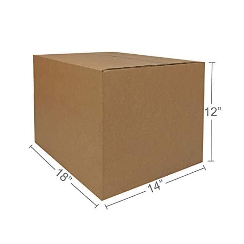 Amazon Basics Cajas de cartón para mudanzas para embalaje y envío, tamaño mediano, 18" x 14" x 12", marrón, paquete de 10 - imagen 5