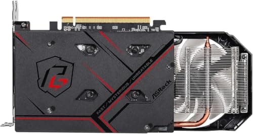 ASRock AMD Radeon RX 6500 XT Phantom Gaming, 4GB OC GDDR6, refrigeración silenciosa de 0dB, PCI Express 4.0, 18 Gbps 64 bits, tarjeta gráfica 7680 x 4320, doble ventilador HDMI DisplayPort (renovado) - imagen 3