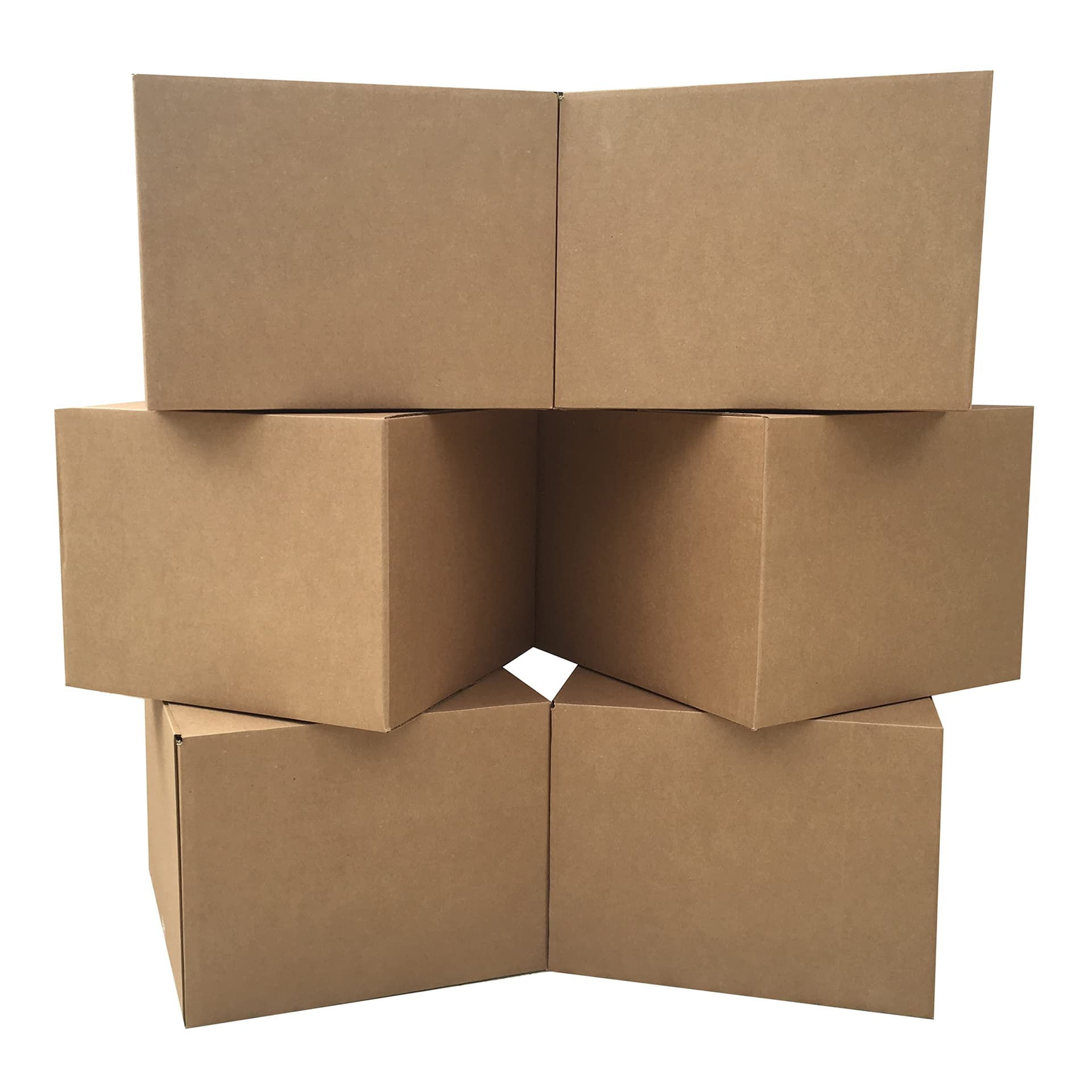 Cajas de mudanza grandes de 20'' x 20'' x 15'' (paquete de 6), cajas de cartón corrugado para embalaje, envío y mudanza - imagen 1