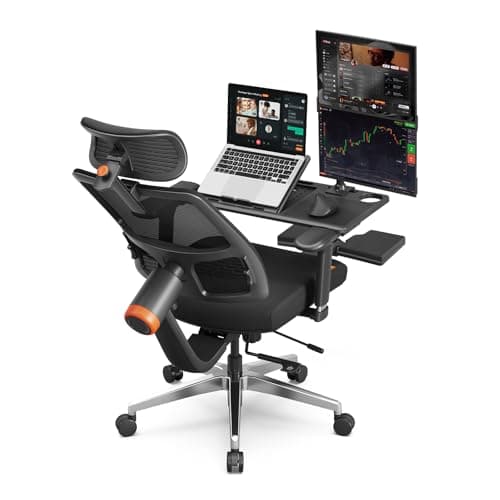 Newtral Silla de Oficina Ergonómica - Silla de Escritorio de Oficina en Casa con Soporte Lumbar Adaptable, con Reposapiés, Reposabrazos 4D, Profundidad y Altura del Asiento Ajustables - imagen 2