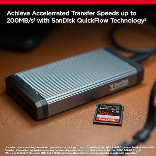 Tarjeta de memoria SANDISK Extreme PRO SDXC UHS-I de 128 GB - C10, U3, V30, 4K UHD, tarjeta SD - SDSDXXD-128G-GN4IN - imagen 3