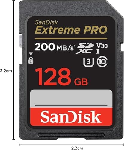 Tarjeta de memoria SANDISK Extreme PRO SDXC UHS-I de 128 GB - C10, U3, V30, 4K UHD, tarjeta SD - SDSDXXD-128G-GN4IN - imagen 4