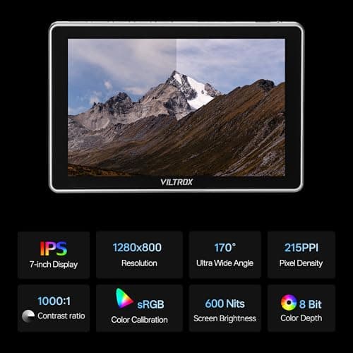 VILTROX DC-L1 7-Inch Touchscreen Camera Field Monitor - imagen 4