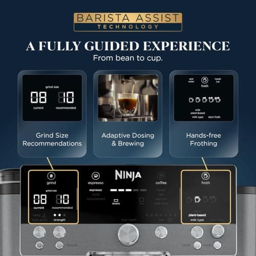 Ninja Luxe Café Premier 3-in-1 Espresso Machine, Drip Coffee, & Cold Brew - imagen 5