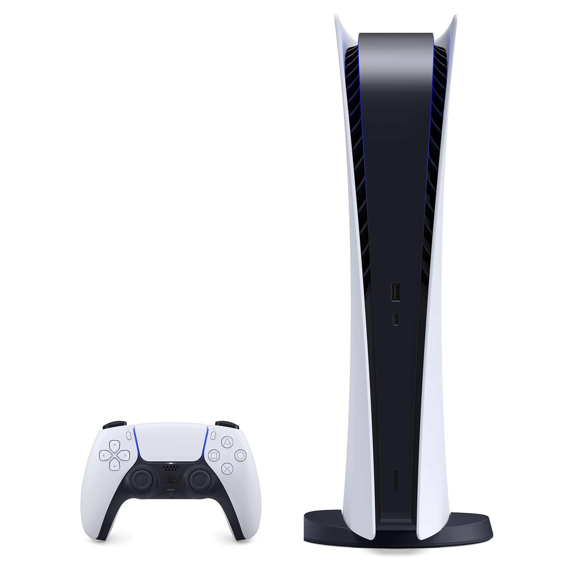 Consola de juegos Sony PlayStation 5 PS5 versión disco, reproductor de Blu-ray 4K, memoria GDDR6 de 16 GB, SSD de 825 GB de velocidad ultraalta, WiFi 6, Bluetooth 5.1, salida 8K de 120 Hz - imagen 1