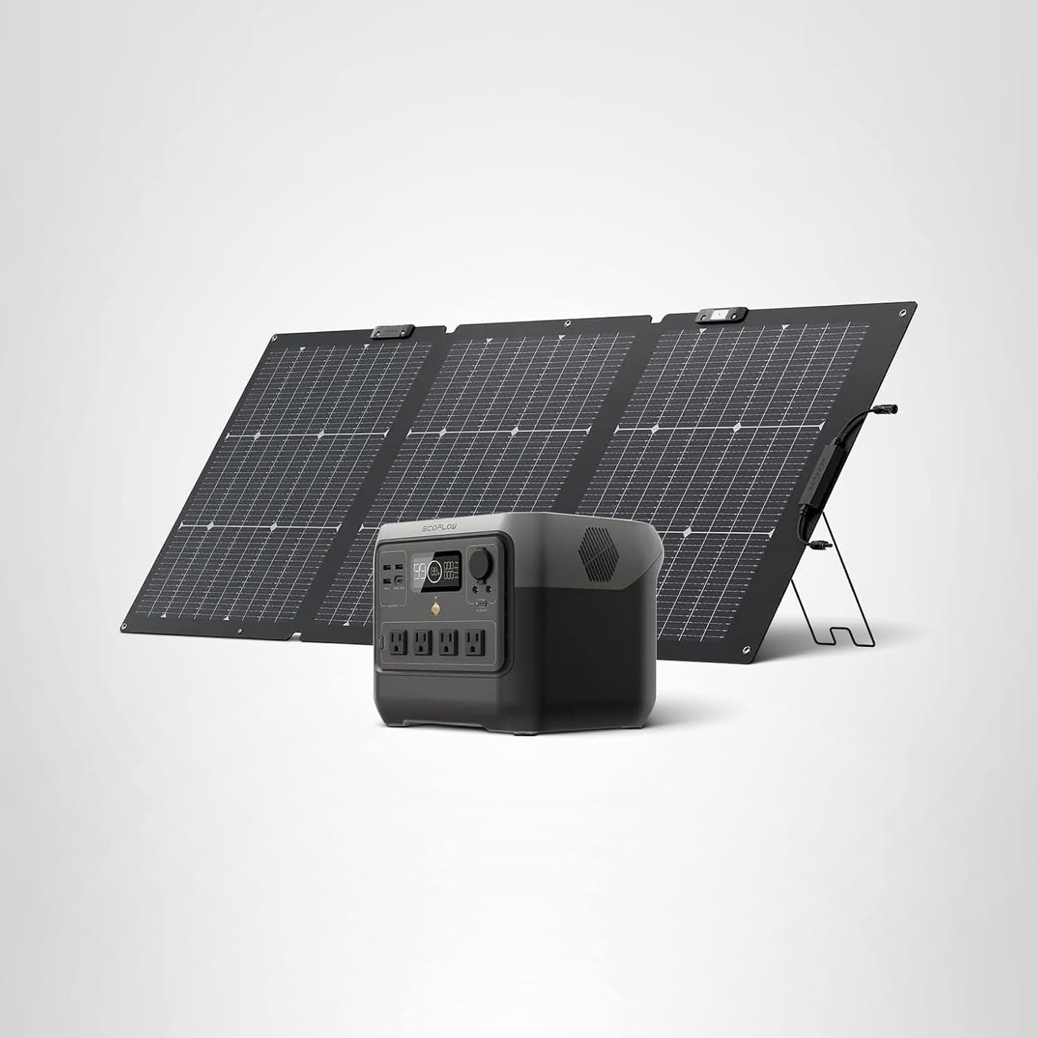 Generador solar EF ECOFLOW RIVER 2 Pro Estación de energía portátil de 768 Wh y batería LiFePO4 de panel solar portátil de 160 W, 70 minutos de carga completa, 4 × CA, para camping, vehículos recreativos, respaldo en el hogar - imagen 1
