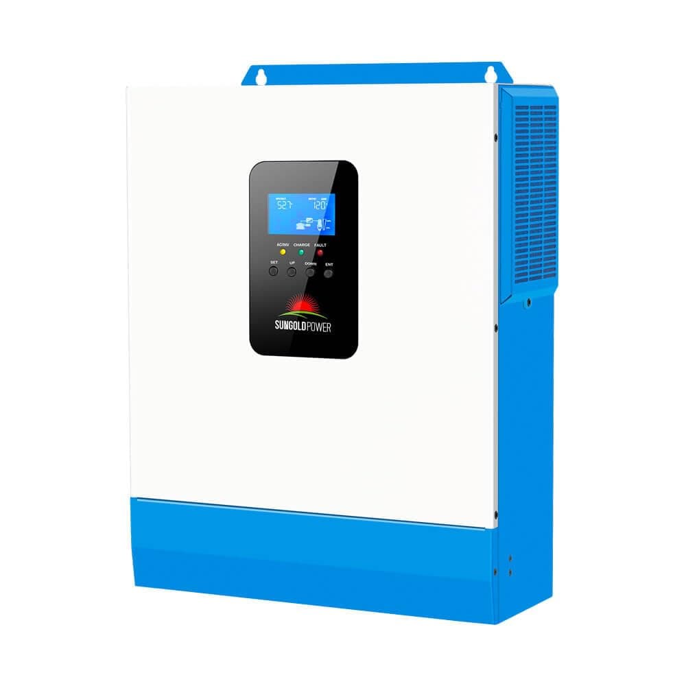 SUNGOLDPOWER UL1741 Inversor solar híbrido de 5000 W, 48 V CC a 110 V/120 V CA, todo en uno, cargador solar MPPT de 80 A y cargador de batería de CA de 40 A, onda sinusoidal pura para sistema fuera de la red (NO paralelo) - imagen 1
