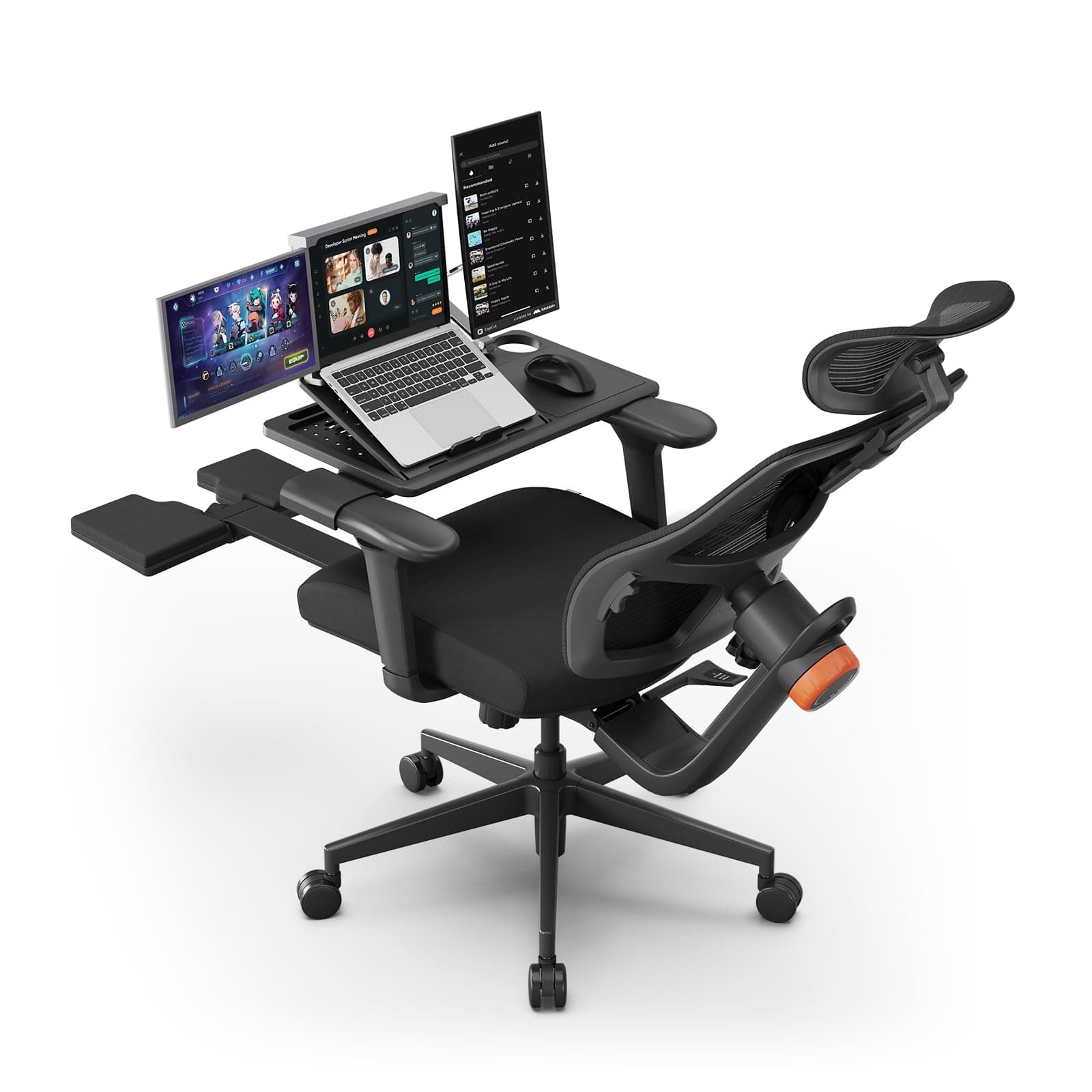 Newtral Silla de Oficina Ergonómica con Reposapiés, Soporte Lumbar de Seguimiento Automático, Silla de Escritorio con Respaldo Alto y Reposabrazos 4D, Bloqueo de Inclinación de 136°, Profundidad y Altura del Asiento Ajustables - imagen 1