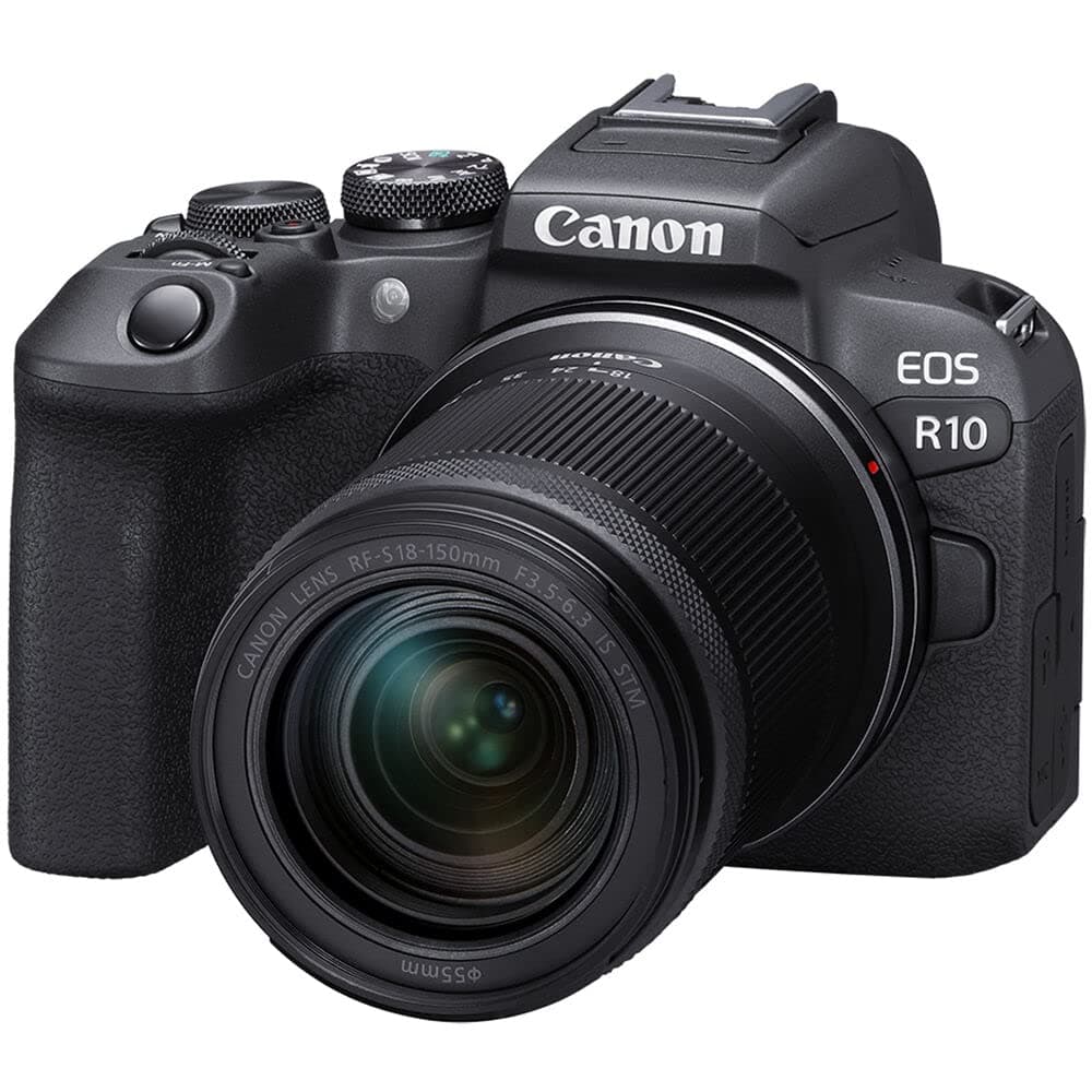 Canon EOS R10 RF-S18-150mm F3.5-6.3 is STM Kit de Lentes, Cámara Vlogging sin Espejo, 24.2 MP, Video 4K, Procesador de Imagen DIGIC X, Disparo de Alta Velocidad, Seguimiento de Sujeto, Compacto, para Creadores de Contenido Negro - imagen 1
