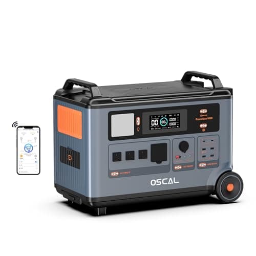 OSCAL PowerMax 6000 Solar Generator, 120/240V Split Phase Voltage - imagen 2