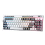Redragon K655 75% RGB Teclado mecánico para juegos con cable, 78 teclas de intercambio en caliente con tablero de cubierta de aluminio, enchufe actualizado y teclas macro/medios integradas, interruptor rojo lineal silencioso - imagen 2