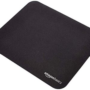 Amazon Basics Alfombrilla de ratón cuadrada, tela con base de goma, estándar, negro, 12,4 pulgadas de largo x 10,6 pulgadas de ancho - imagen 2
